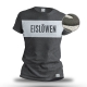 Dresdner Eislöwen - Puff-Druck - T-Shirt - Grau - Gr. S