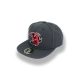 Saale Bulls - ADULT Flat-Cap - grey - Logo - 58,5cm