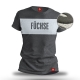 Lausitzer Füchse - Puff-Druck - T-Shirt - Grau - Gr. M