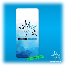 Dresdner Eislöwen Cover - Crystal V3 unten blau-oben weiß