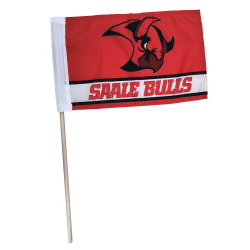 Saale Bulls - Stabfahne - Bulls Logo - 45x30cm