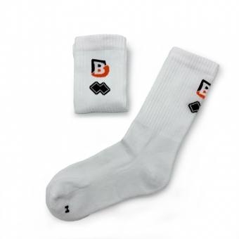 BR Volleys - Errea Volleyball Socken - weiß - B Logo