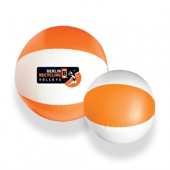 BR Volleys - Wasserball 25cm - weiss/orange