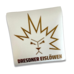 Dresdner Eislöwen - Plot Aufkleber 15cm - gold glänzend
