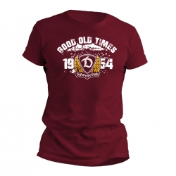 Sportclub Dynamo - T-Shirt - Good Old Times - weinrot - Gr: XS