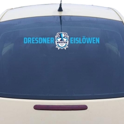 Dresdner Eislöwen - Autoaufkleber 41x10cm - Meister 2025