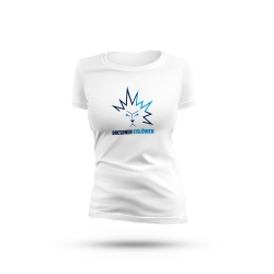 Dresdner Eislöwen - Frauen Logo T-Shirt - weiß - Gr: S