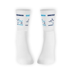 Dresdner Eislöwen - Tennissocken - weiß - Logo - 35-40