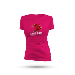 Saale Bulls - Frauen Logo T-Shirt - magenta - Gr: XS