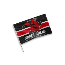 Saale Bulls - Stabfahne Block - Logo - 40x60cm