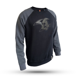 Saale Bulls - Crewneck Raglan - Bulls Head - black - Gr: XL