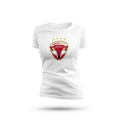 Lausitzer Füchse - Frauen Logo T-Shirt - weiß - Gr: L