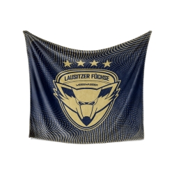 Lausitzer Füchse - Kuscheldecke - Logo - 150x170cm